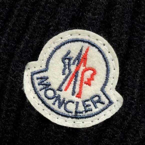 Moncler Black Wool Beanie